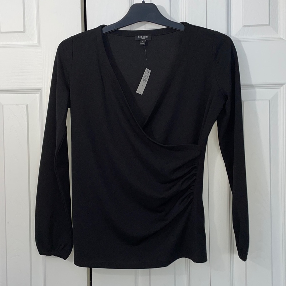 Talbots Faux Wrap Shirt